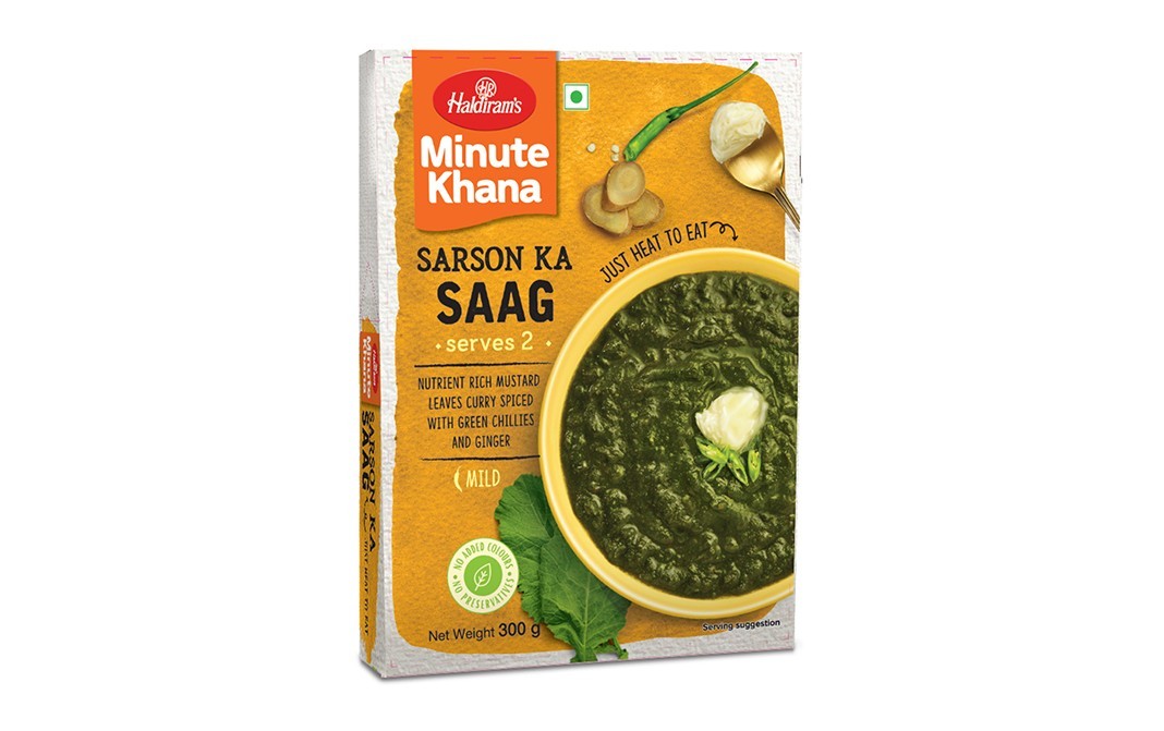 Haldiram's Minute Khana Sarson Ka Saag   Box  300 grams